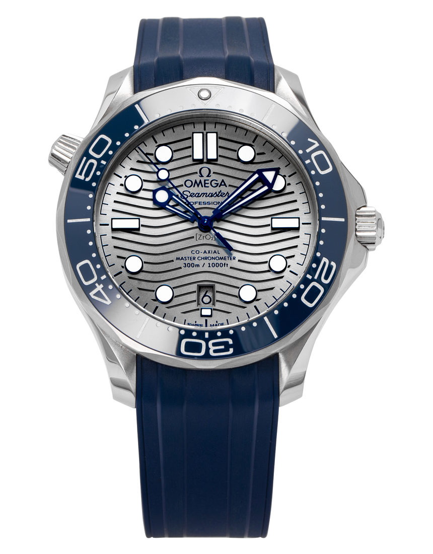 Omega Seamaster Diver 300M Co-Axial Master Chronometer 210.32.42.20.06.001 - 42 mm Rubber back