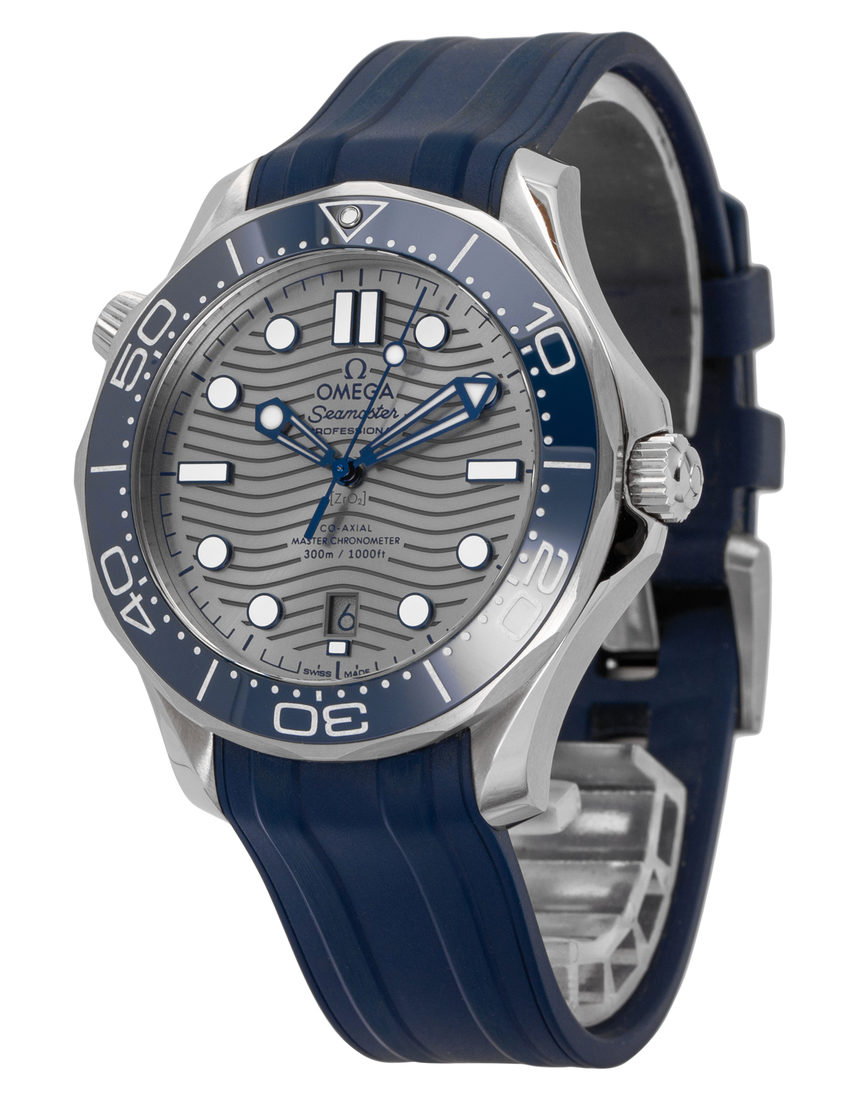 Omega Seamaster Diver 300M Co-Axial Master Chronometer 210.32.42.20.06.001 - 42 mm Rubber side