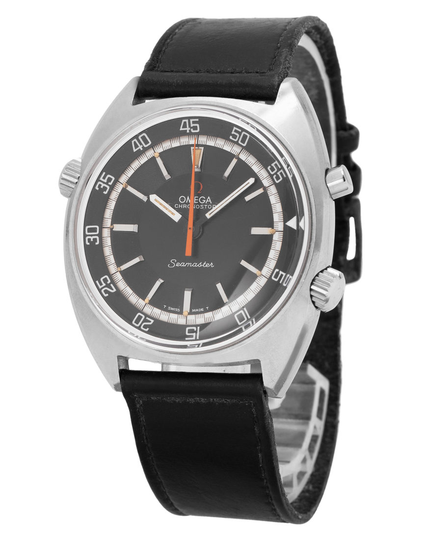 Omega Seamaster Chronostop ST 145.008 - 40 mm Leather side