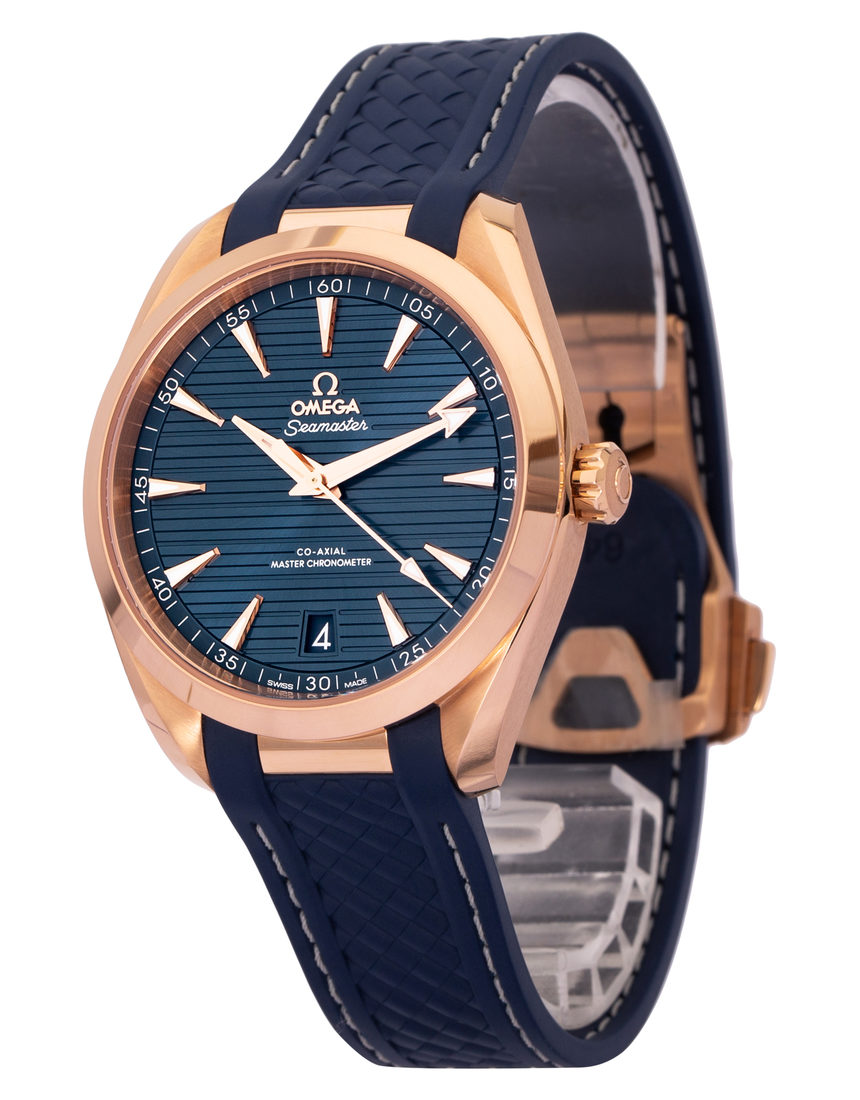 Omega Seamaster Aqua Terra 150M Co-Axial Master Chronometer 220.52.41.21.03.001 - 41 mm Rubber side