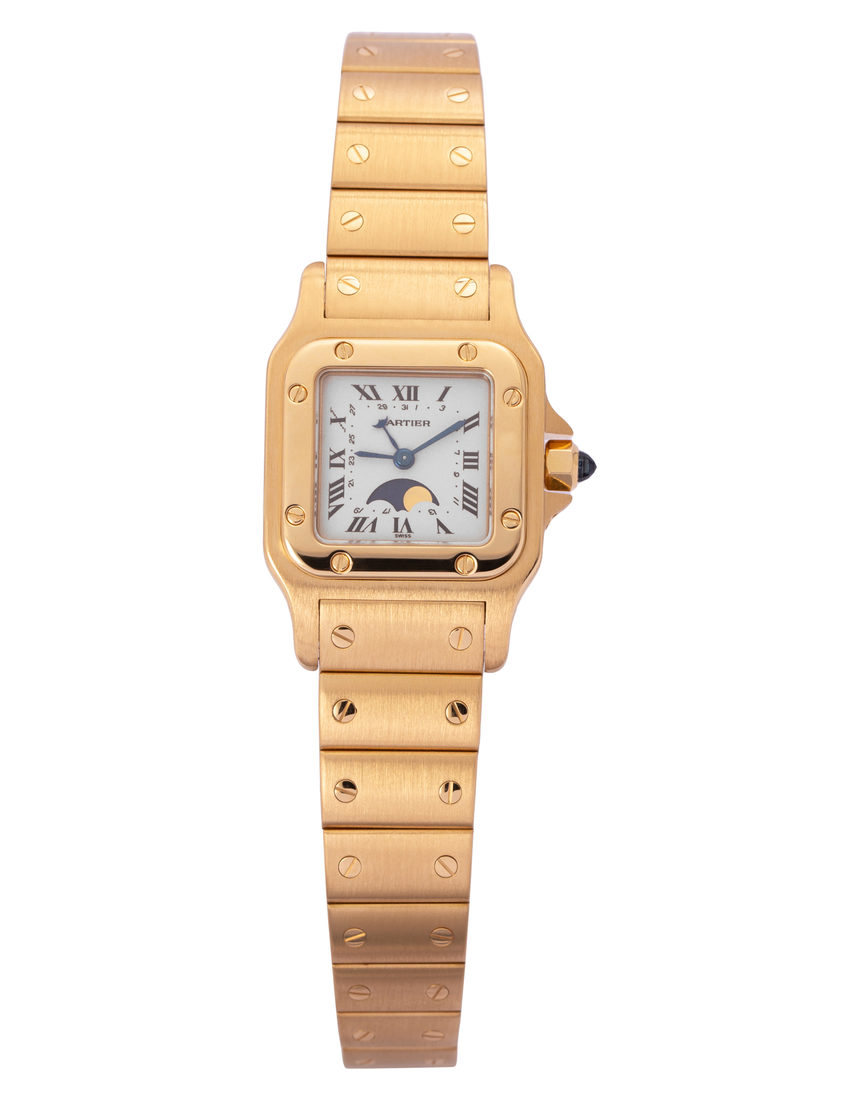 Cartier Santos Moonphase 819902 - 24 mm Yellow Gold back