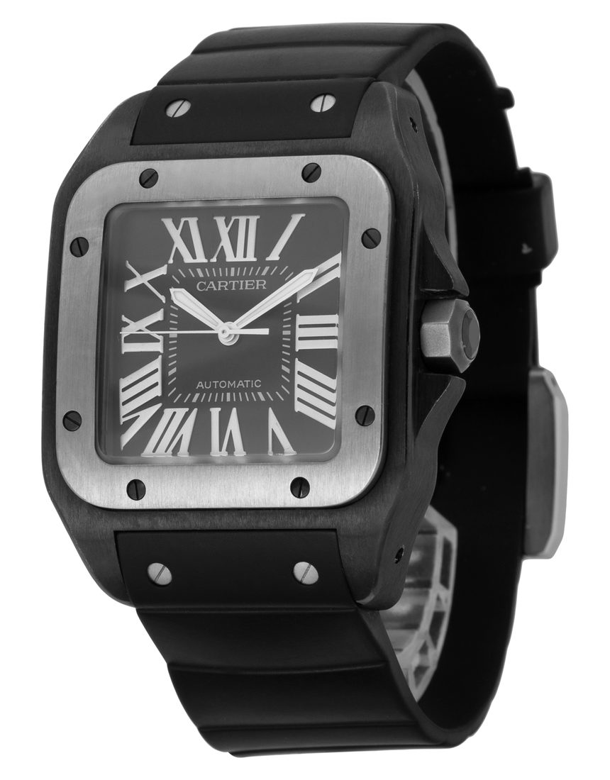 Cartier Santos 100 W2020010 2656 - 38 mm Rubber side