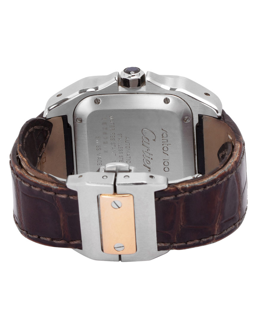 Cartier Santos 100 W20107X7 2878 - 33 mm Leather