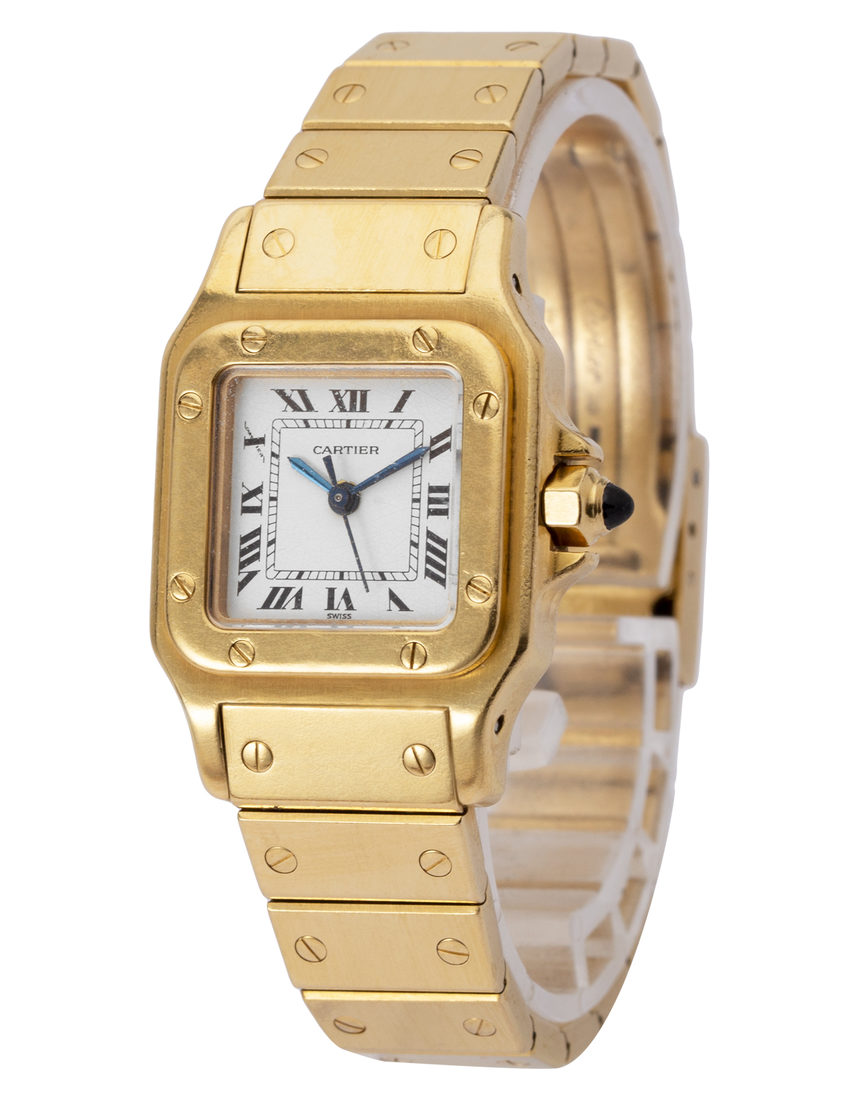 Cartier Santos 1569 - 24 mm Yellow Gold side