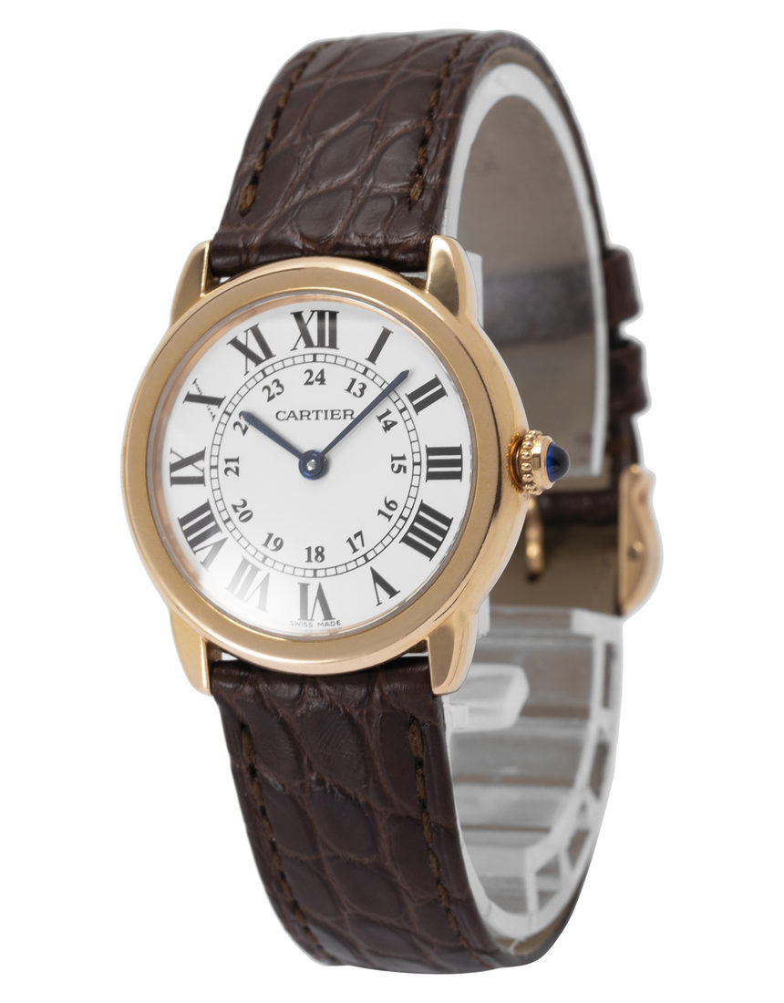 Cartier Ronde Solo 3600 - 30 mm Leather side