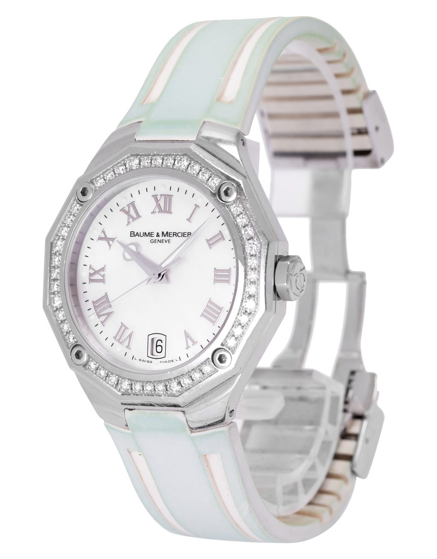 Baume et Mercier Riviera M0A08710 - 38 mm Rubber side