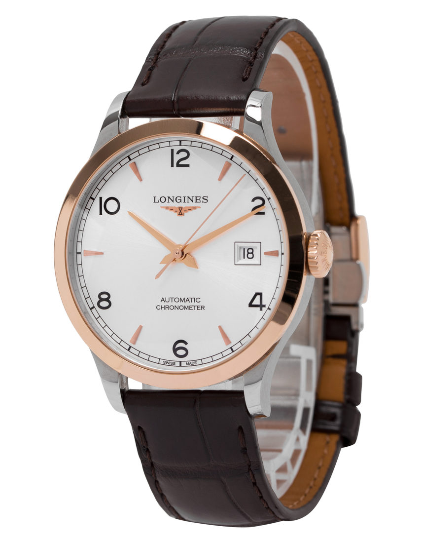 Longines Record L2.820.5.76.2 - 38.5 mm Leather side