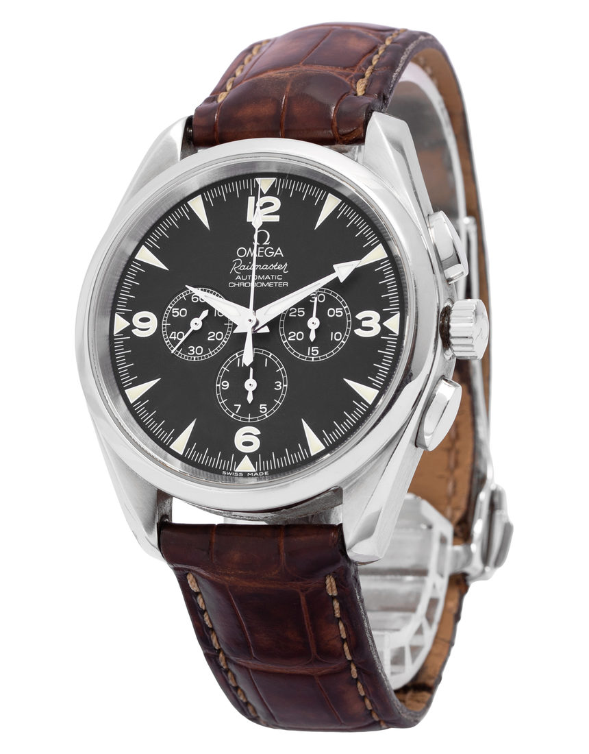Omega Railmaster 2812.52.37 - 42.2 mm Leather side
