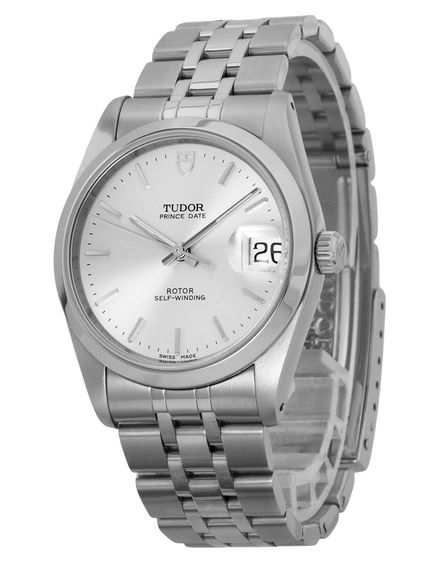 Tudor Prince Date 74000 - 34 mm Steel side
