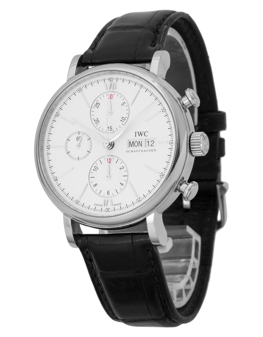 IWC Portofino Chronograph IW391007 - 42 mm Leather side