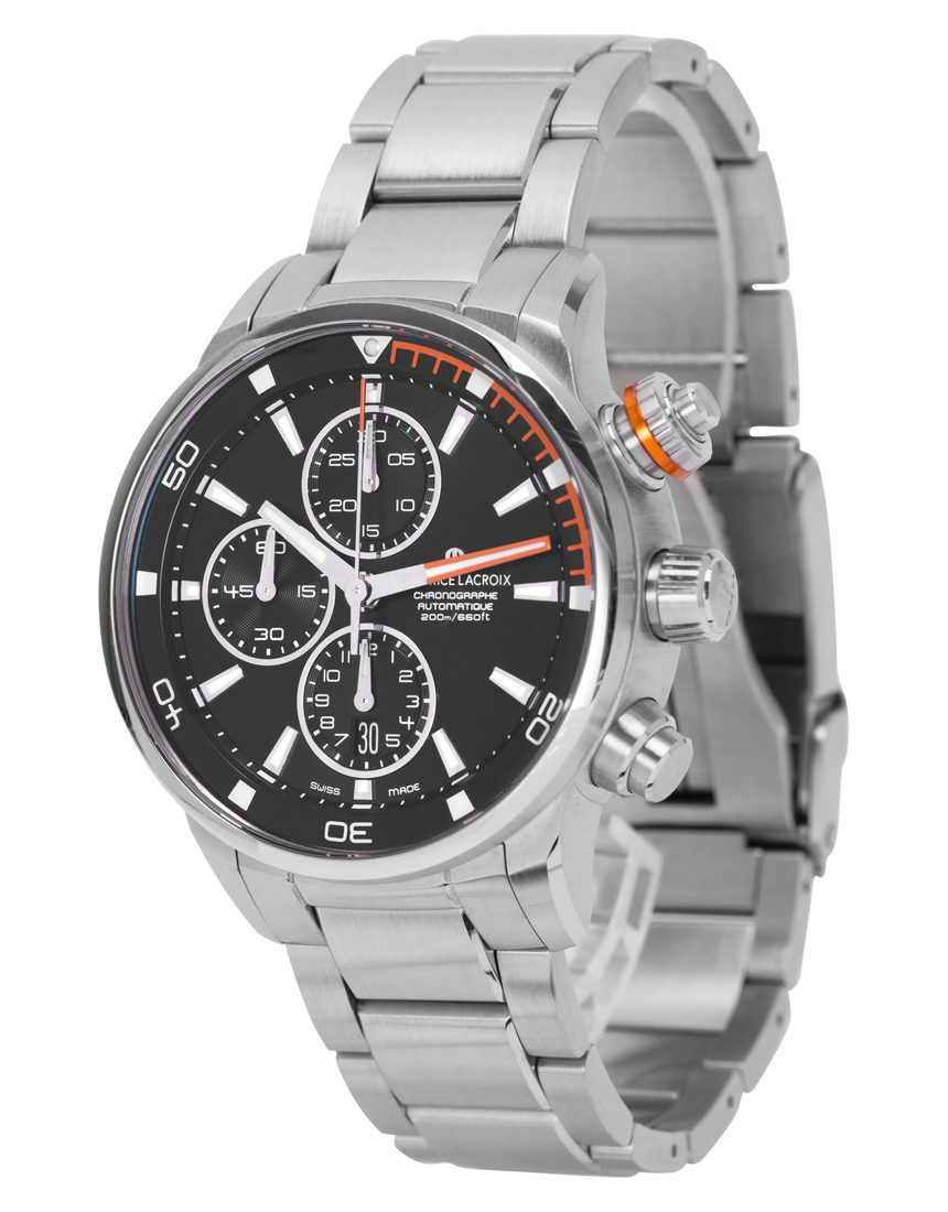 Maurice Lacroix Pontos S Chronograph PT6008-SS002-332 - 44 mm Steel side