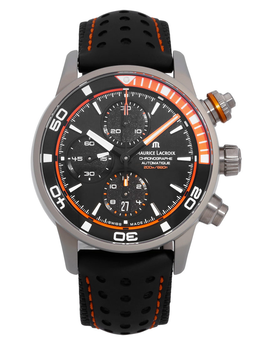 Maurice Lacroix Pontos S Chronograph PT6028-ALB31-331-1 - 43 mm Leather back