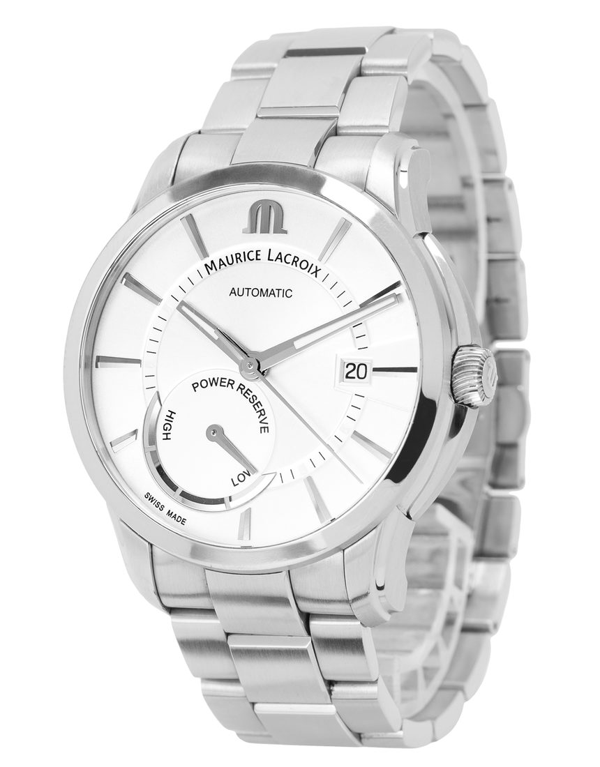 Maurice Lacroix Pontos Reserve De Marche PT6368-SS002-130-1 - 41 mm Steel side