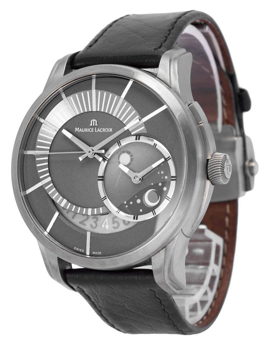 Maurice Lacroix Pontos GMT PT6108-TT031-391 - 43 mm Leather side
