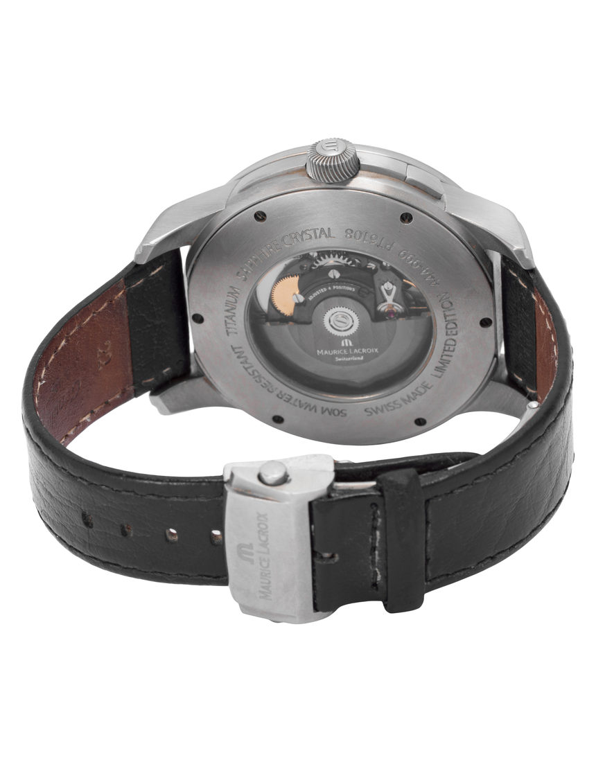 Maurice Lacroix Pontos GMT PT6108-TT031-391 - 43 mm Leather