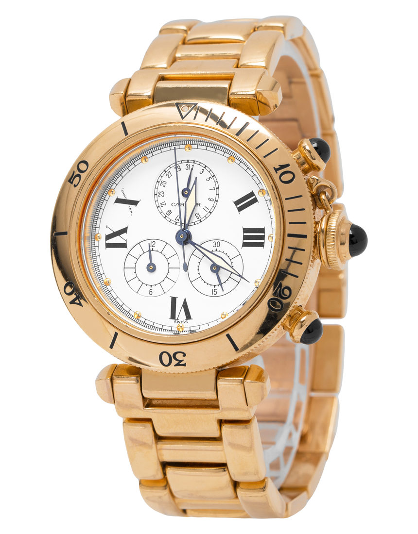Cartier Pasha 13531 - 36 mm Yellow Gold side