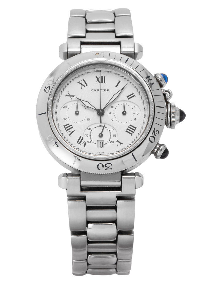Cartier Pasha W31018H3 1050 - 38 mm Steel back