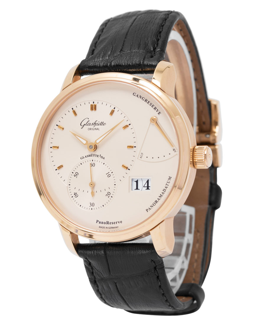 Glashutte Original PanoReserve 1-65-01-25-15-04 - 40 mm Leather side