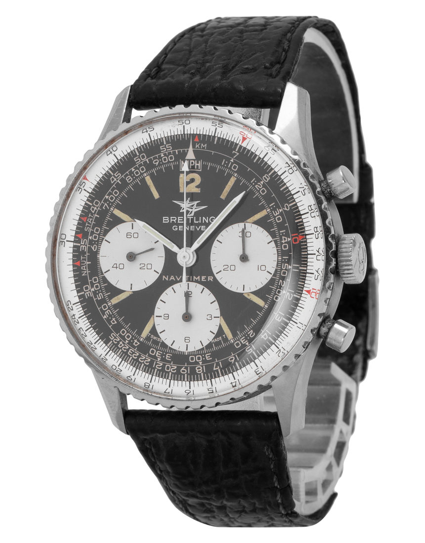Breitling Old Navitimer 806 - 40 mm Leather side