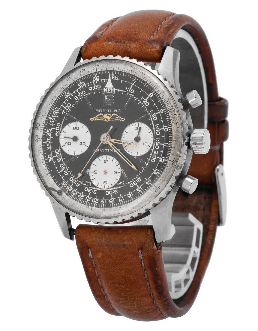 Breitling Old Navitimer 806 - 42 mm Leather side