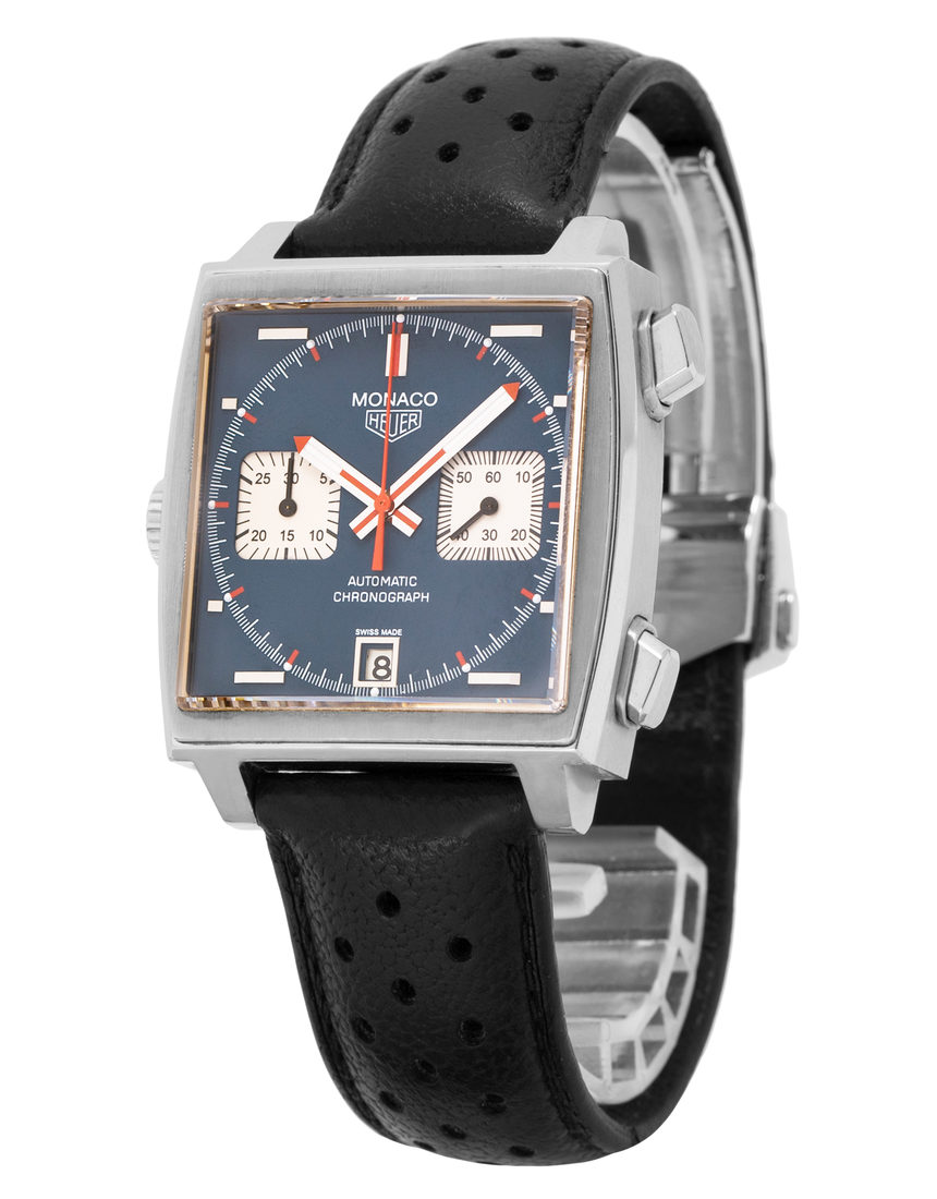 TAG Heuer Monaco CAW211A.EB0026 - 38 mm Leather side