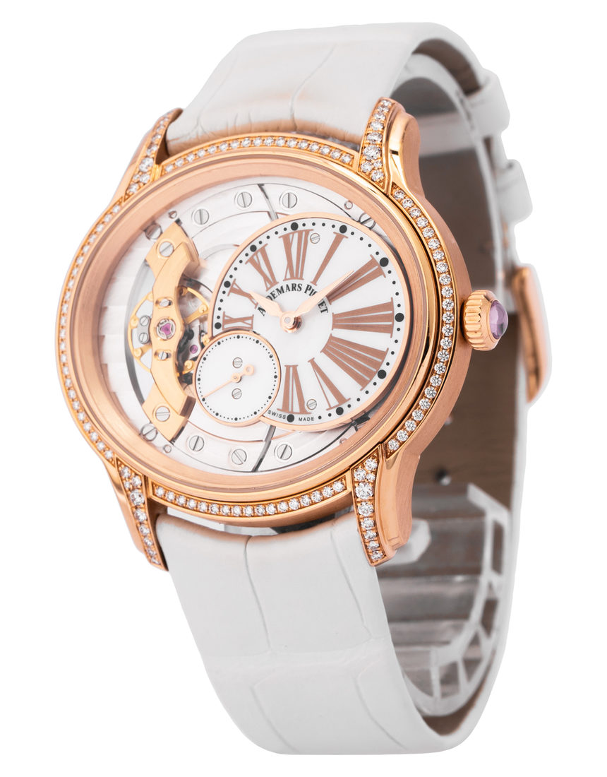 Audemars Piguet Millenary Ladies 77247OR.ZZ.A812CR.01 - 39.5 mm Leather side