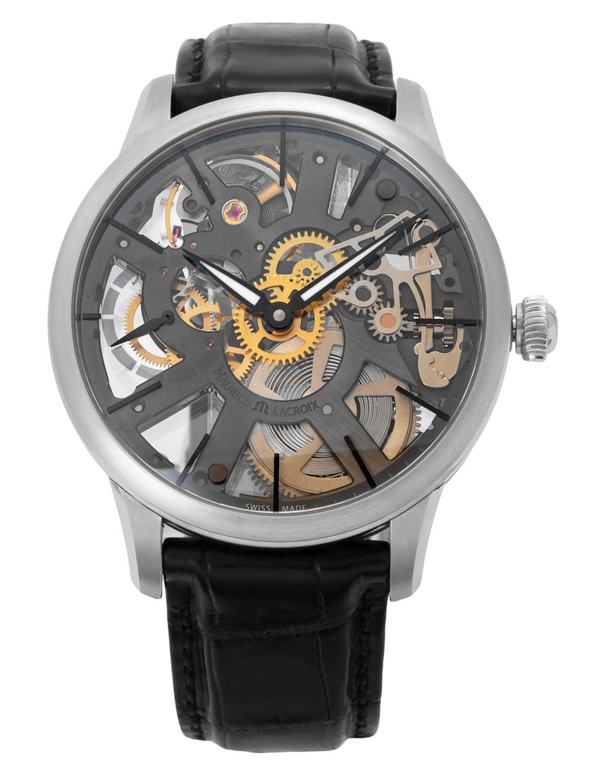 Maurice Lacroix Masterpiece Skeleton MP7138-SS001-030 - 43 mm Leather back
