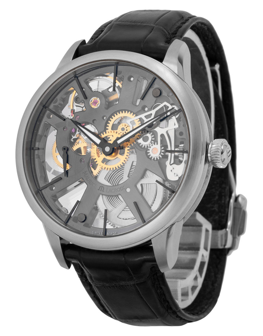 Maurice Lacroix Masterpiece Skeleton MP7138-SS001-030 - 43 mm Leather side
