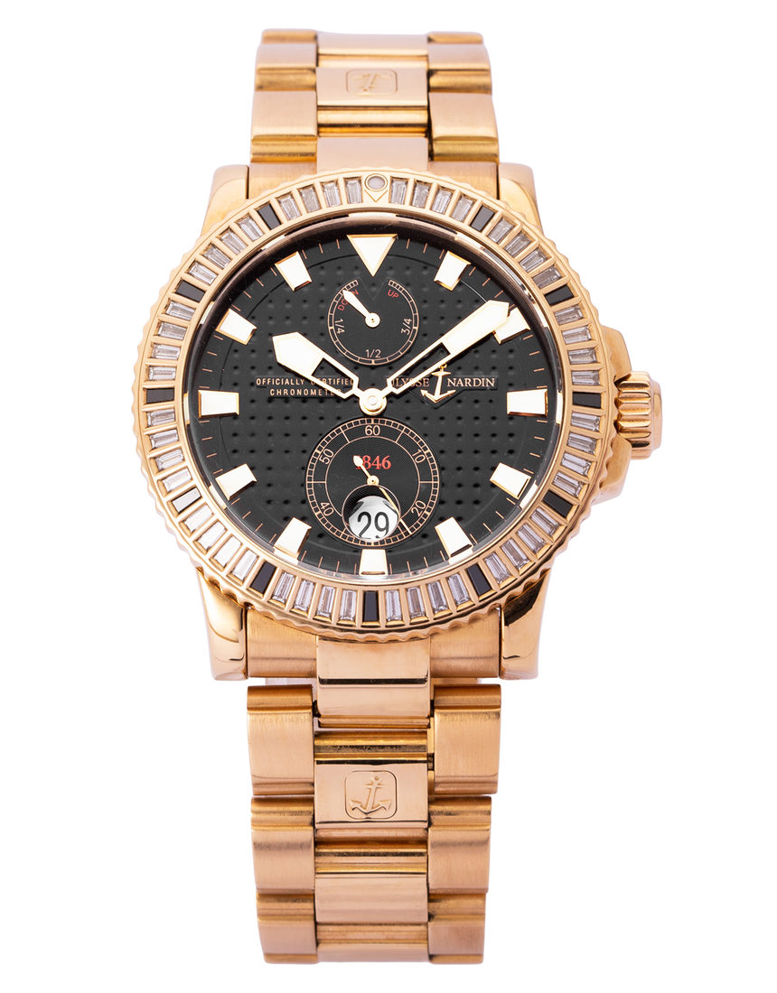 Ulysse Nardin Marine Diver 266-34-8/92 - 42.7 mm Rose Gold back