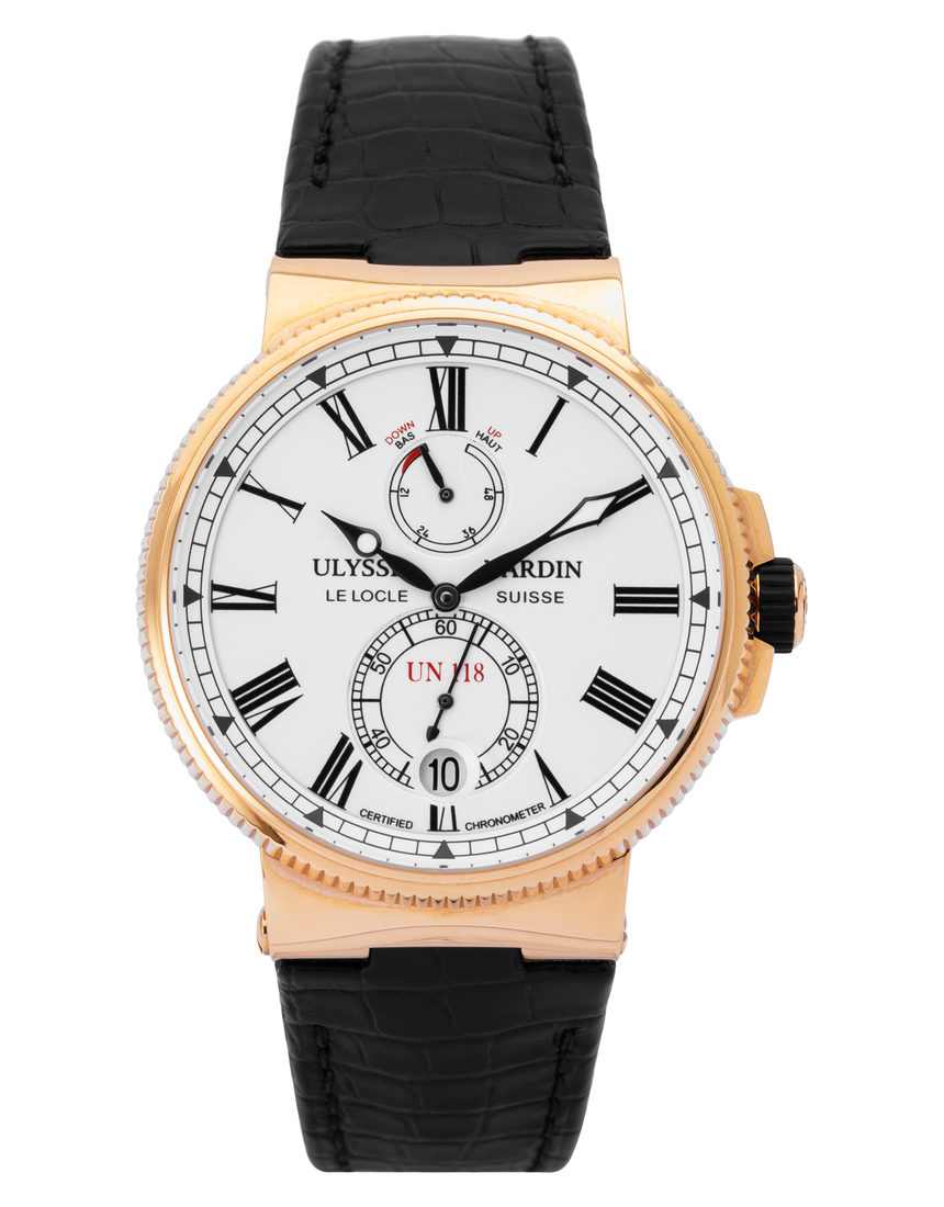 Ulysse Nardin Marine Chronometer 1186-122 - 45 mm Leather back