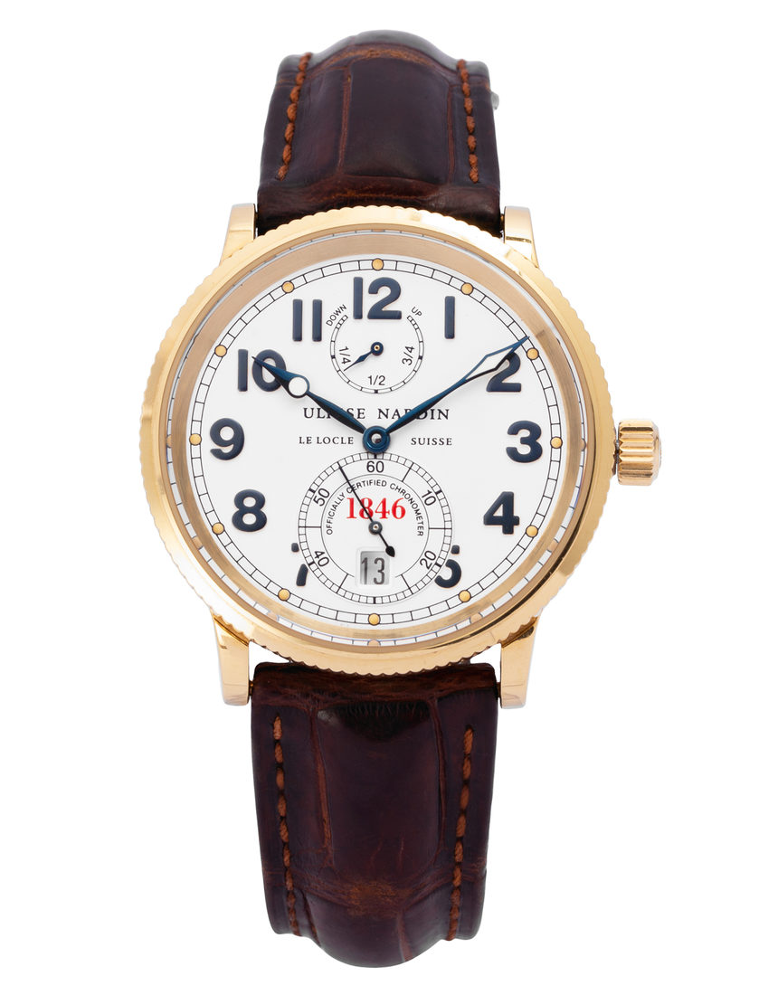 Ulysse Nardin Marine Chronometer 261-77 - 38 mm Leather back