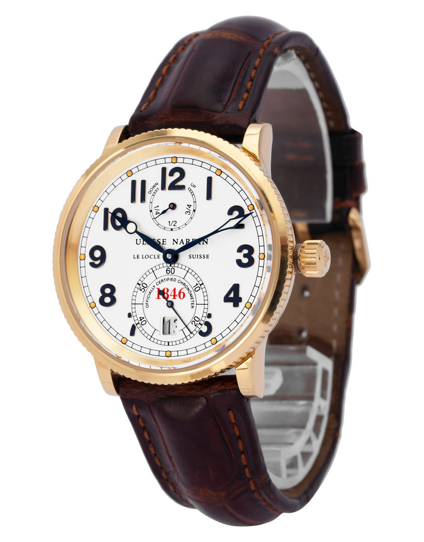 Ulysse Nardin Marine Chronometer 261-77 - 38 mm Leather side