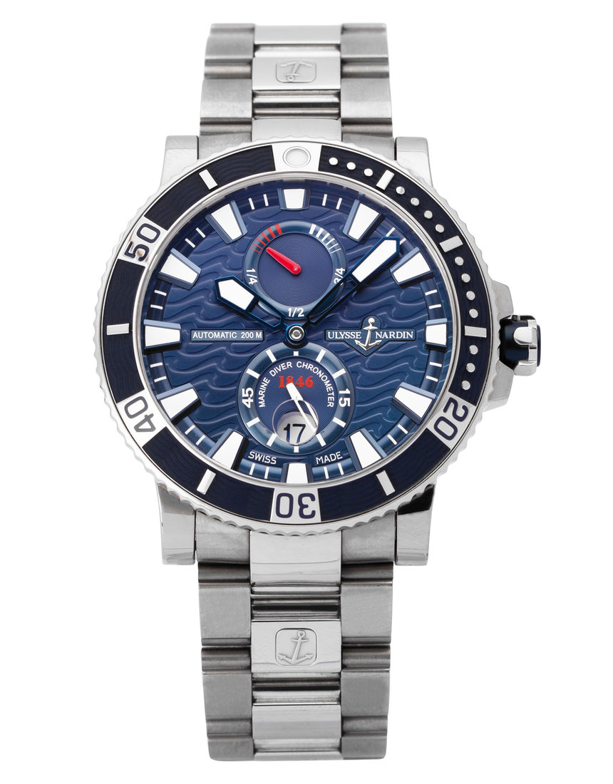 Ulysse Nardin Marine 263-90-7M - 45 mm Titanium back