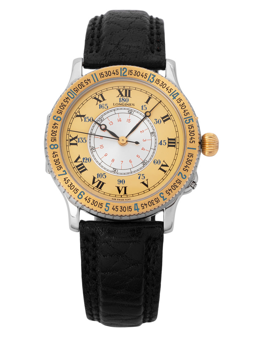 Longines Lindbergh Hour Angle 628.5240 - 38 mm Leather back