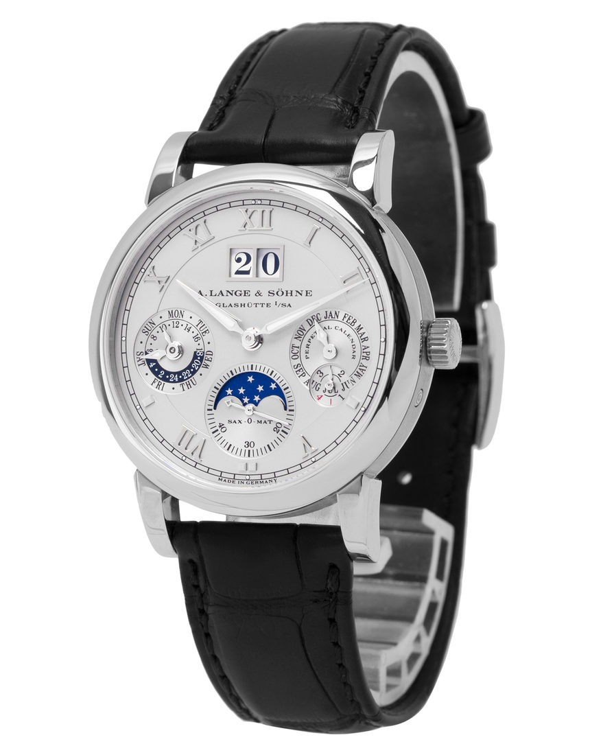 A. Lange & Sohne Langematik Perpetual 310.025E - 39 mm Leather side