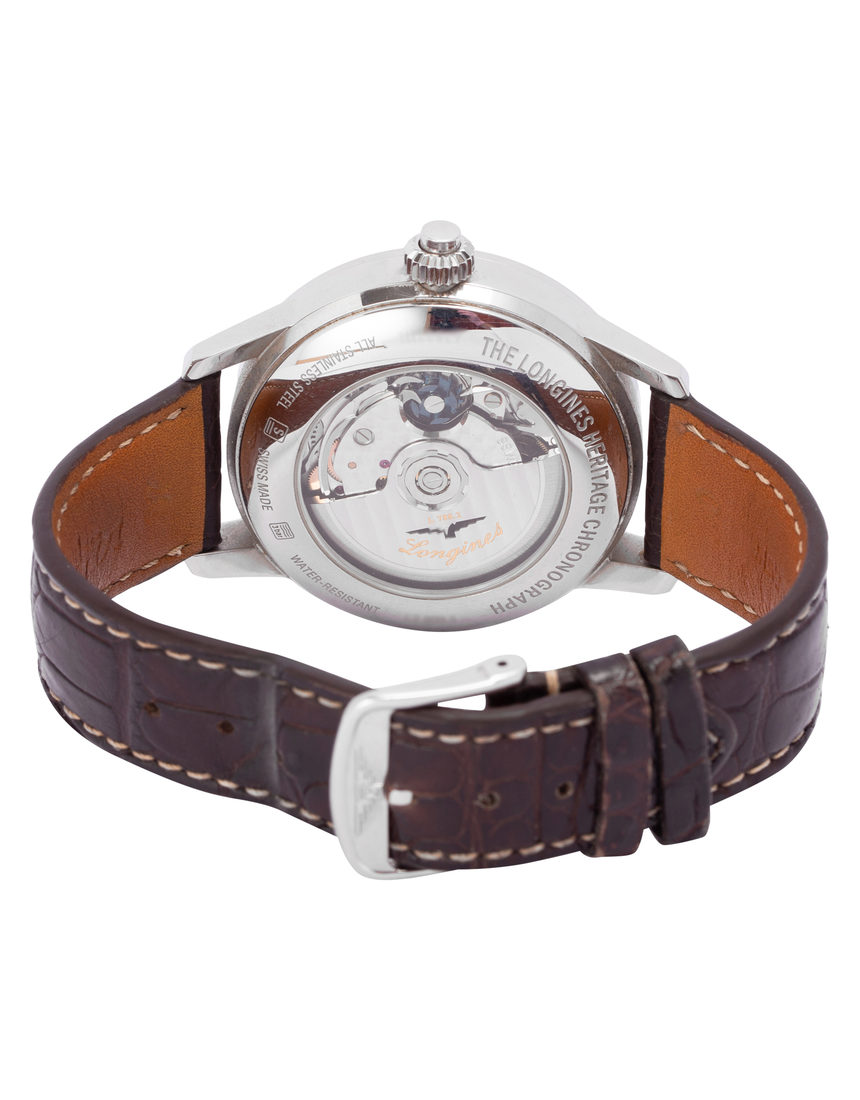 Longines Heritage Column Wheel Single Push-Piece Chronograph L2.800.4.26.2 - 41 mm Leather
