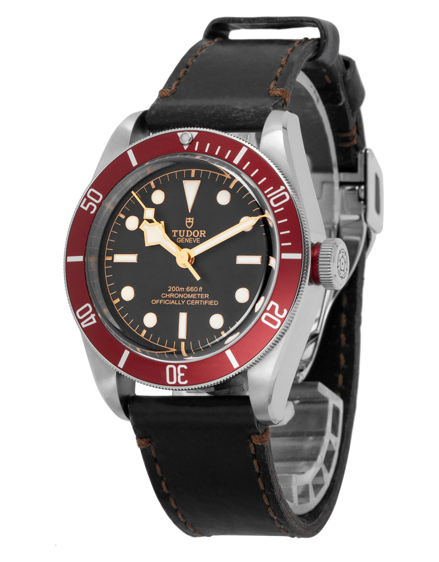 Tudor Heritage Black Bay 79230R - 40 mm Leather side