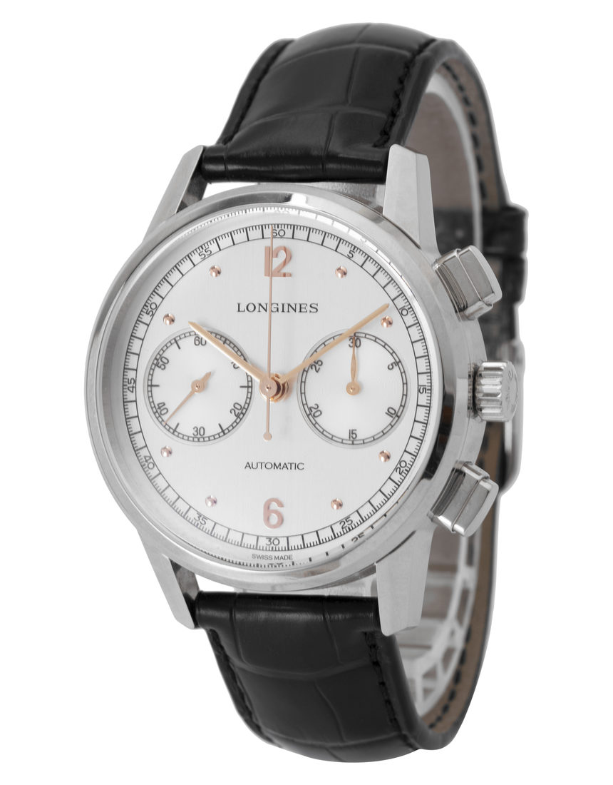 Longines Heritage L2.814.4.76.0 - 41 mm Leather side
