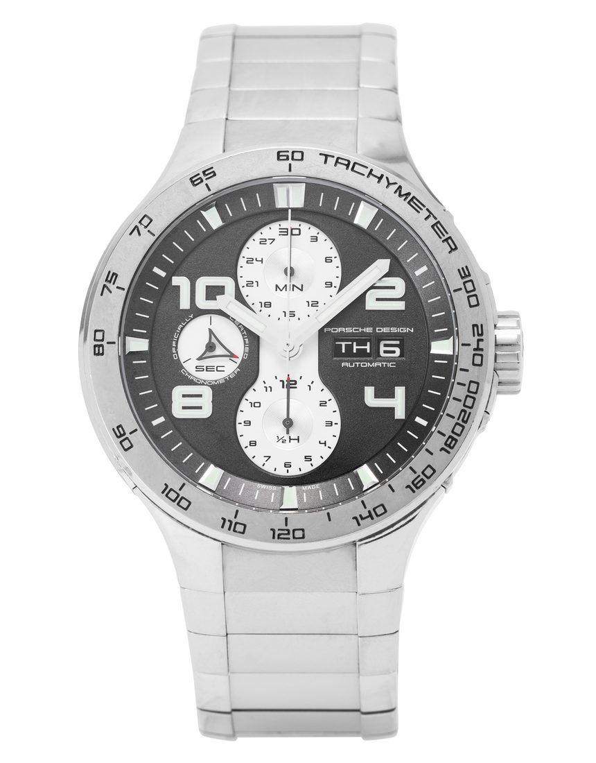 Porsche Design Flat Six Chronograph P6340 - 44 mm Steel back