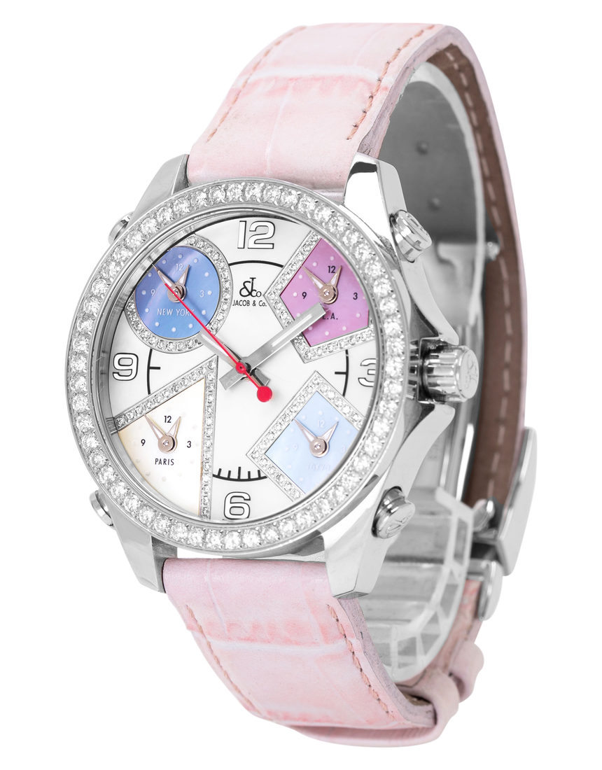 Jacob & Co Five Time Zone 1818510 - 41 mm Leather side