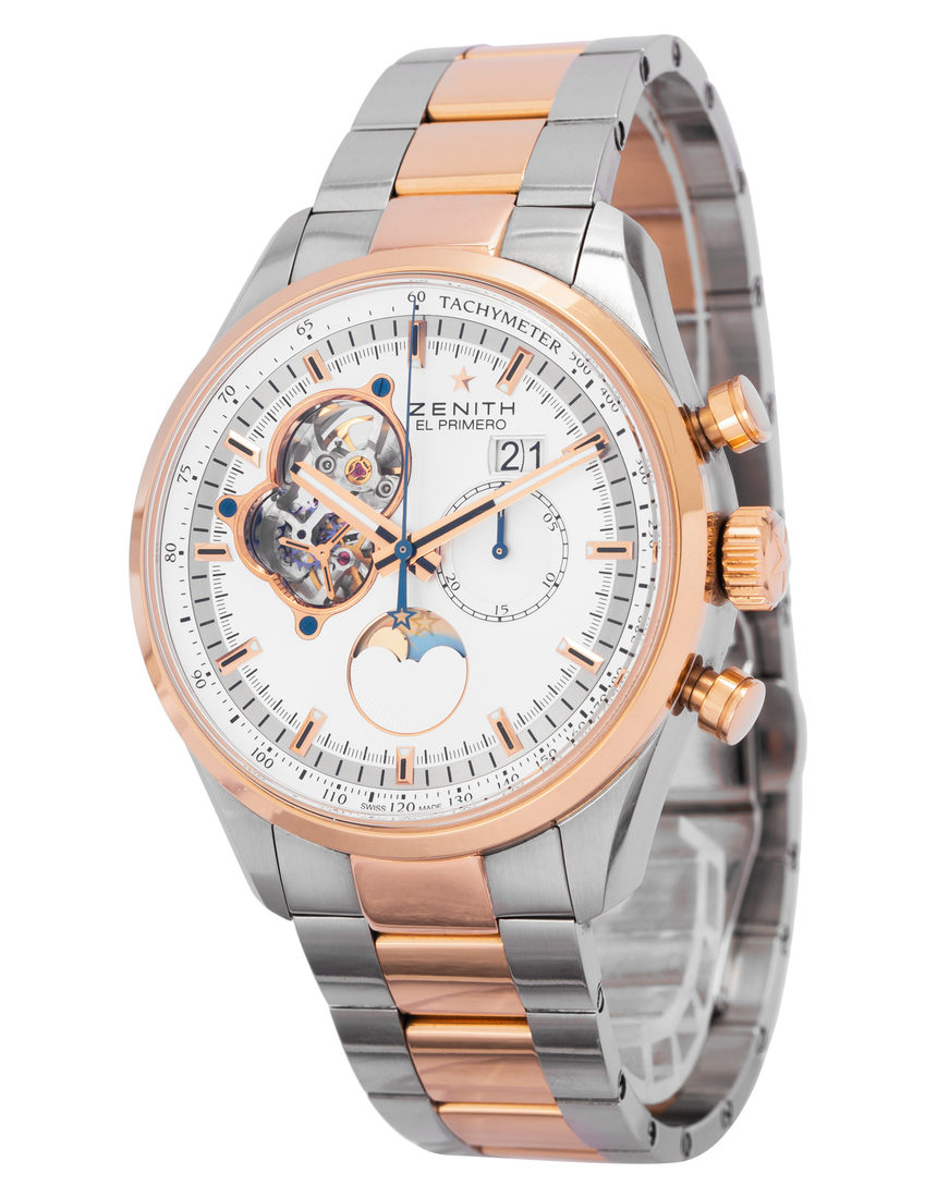Zenith El Primero Chronomaster Grande Date 51.2160.4047/01.M2160 - 45 mm Steel side