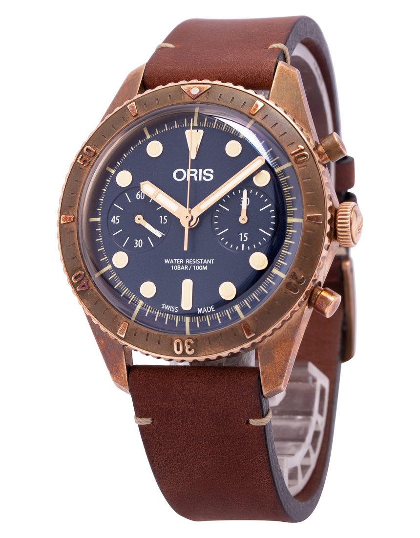 Oris Divers 771 7744 31 85 - 43 mm Leather side