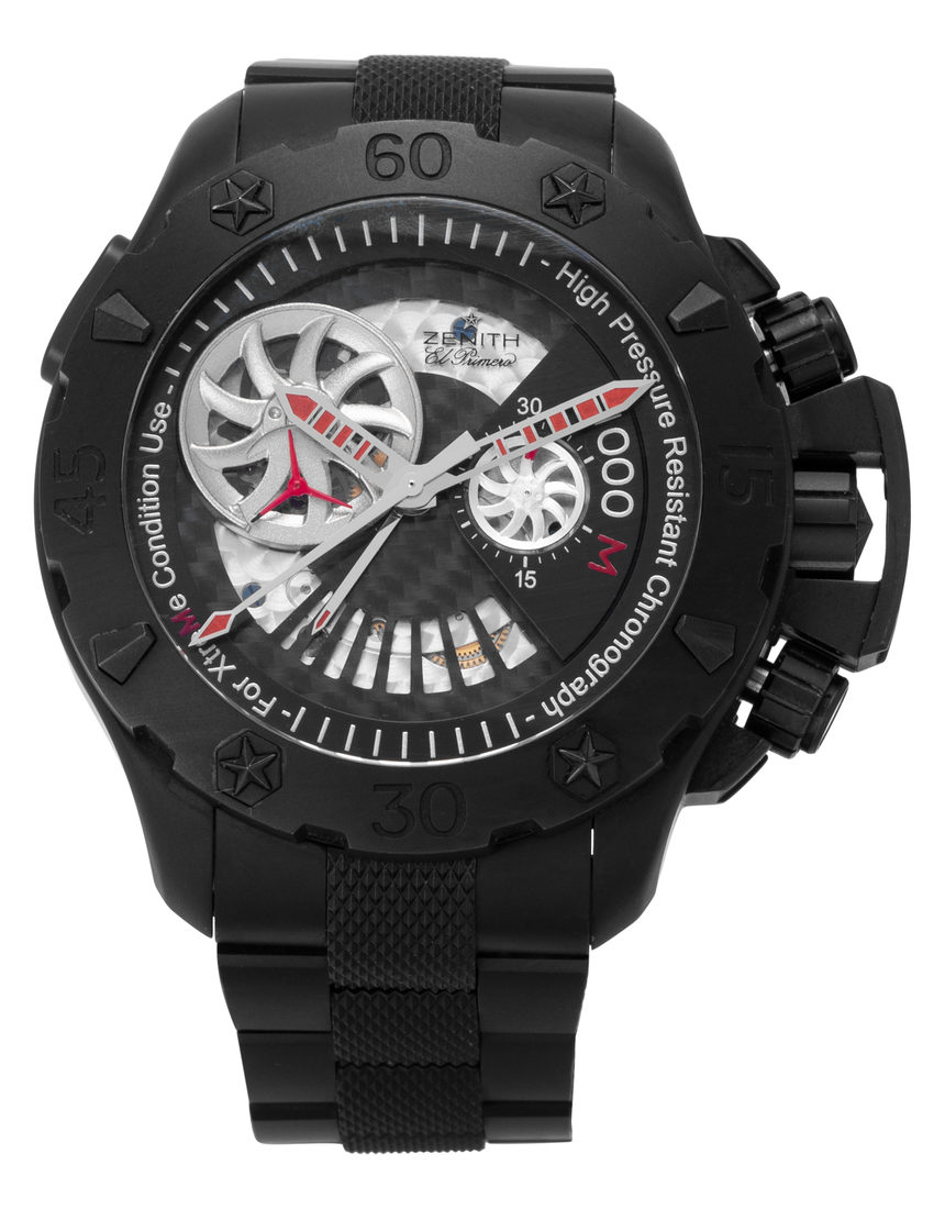 Zenith Defy Xtreme Stealth Open El Primero Titanium Limited Edition 96.0527.4021/21.M529 - 46.5 mm Titanium back