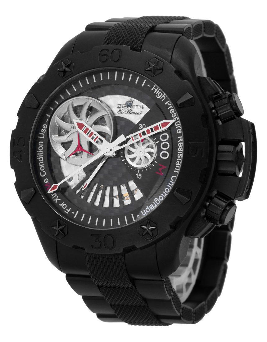 Zenith Defy Xtreme Stealth Open El Primero Titanium Limited Edition 96.0527.4021/21.M529 - 46.5 mm Titanium side