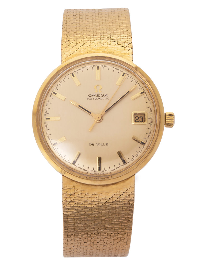 Omega De Ville 166.7224 - 34 mm Yellow Gold back