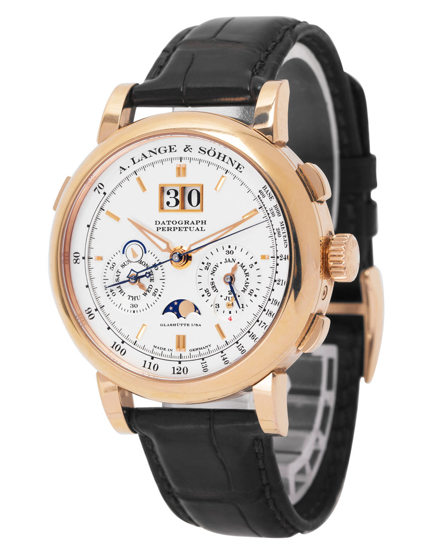 A. Lange & Sohne Datograph Perpetual 410.032 E - 41 mm Leather side
