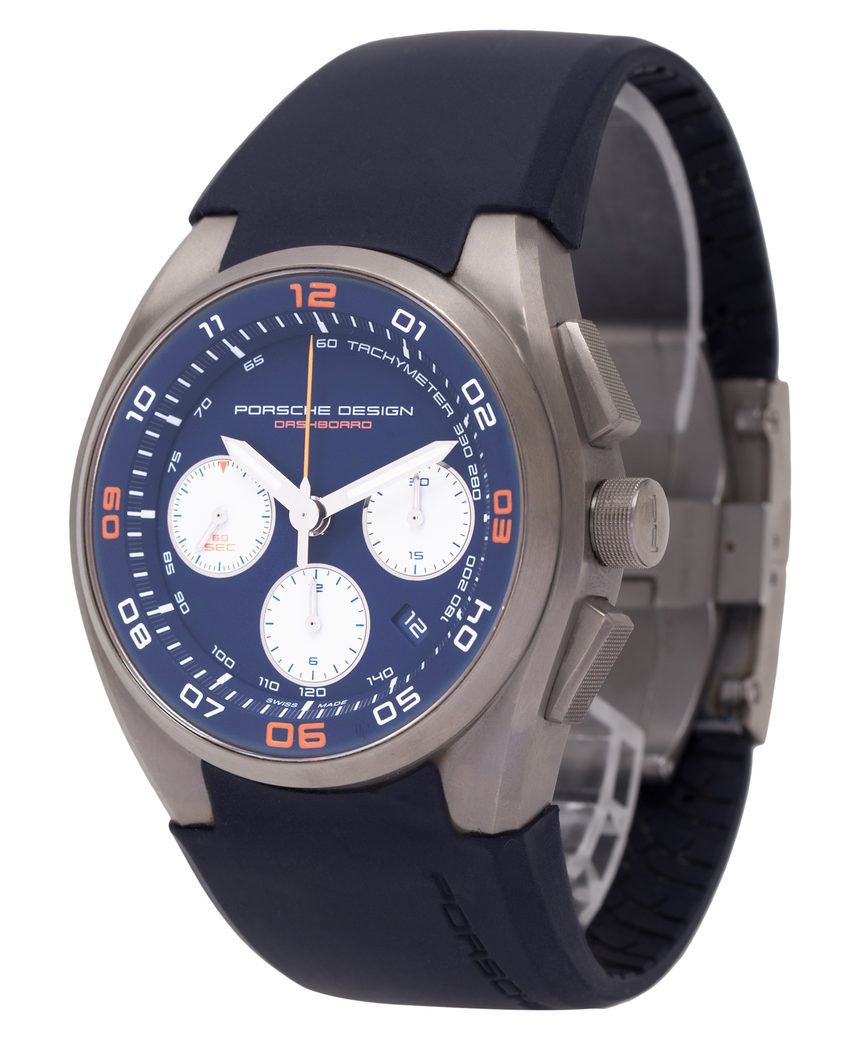 Porsche Design Dashboard Chronograph P6620 - 44 mm Rubber side