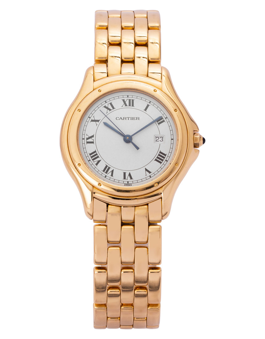 Cartier Cougar W25013B9 - 33 mm Yellow Gold back