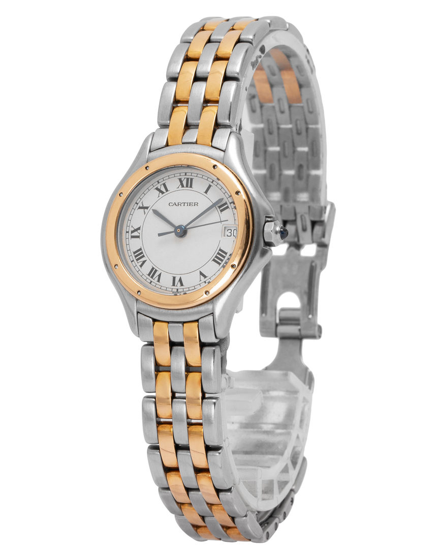 Cartier Cougar 187906 - 26 mm Yellow Gold side
