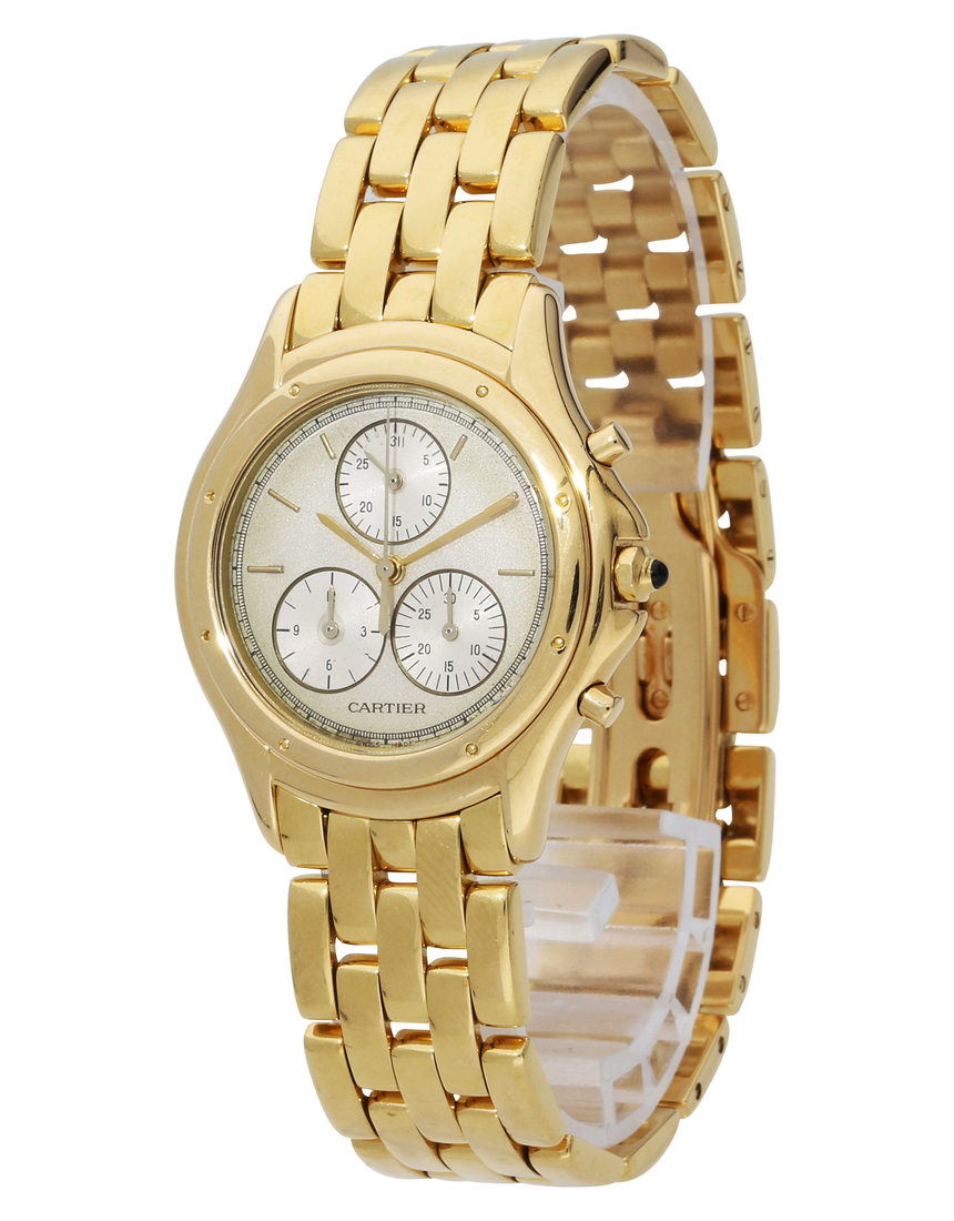 Cartier Cougar 11621 - 32 mm Yellow Gold side